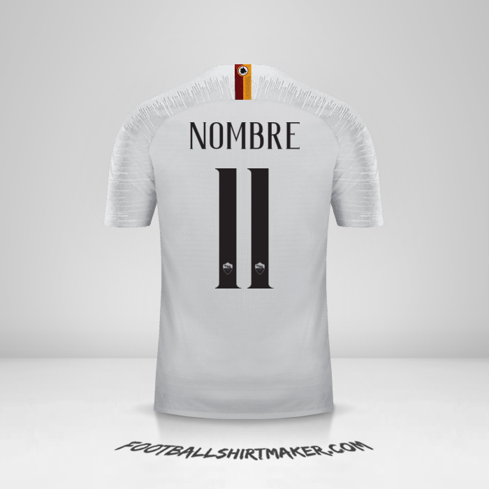 Jersey AS Roma 2018/19 Visita -  nombre - 11