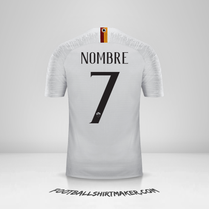 Camiseta AS Roma 2018/19 Visita -  nombre - 7