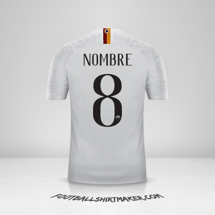 Jersey AS Roma 2018/19 Visita -  nombre - 8