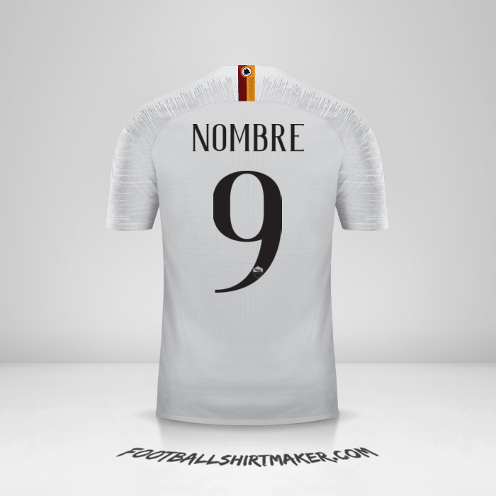 Jersey AS Roma 2018/19 Visita -  nombre - 9
