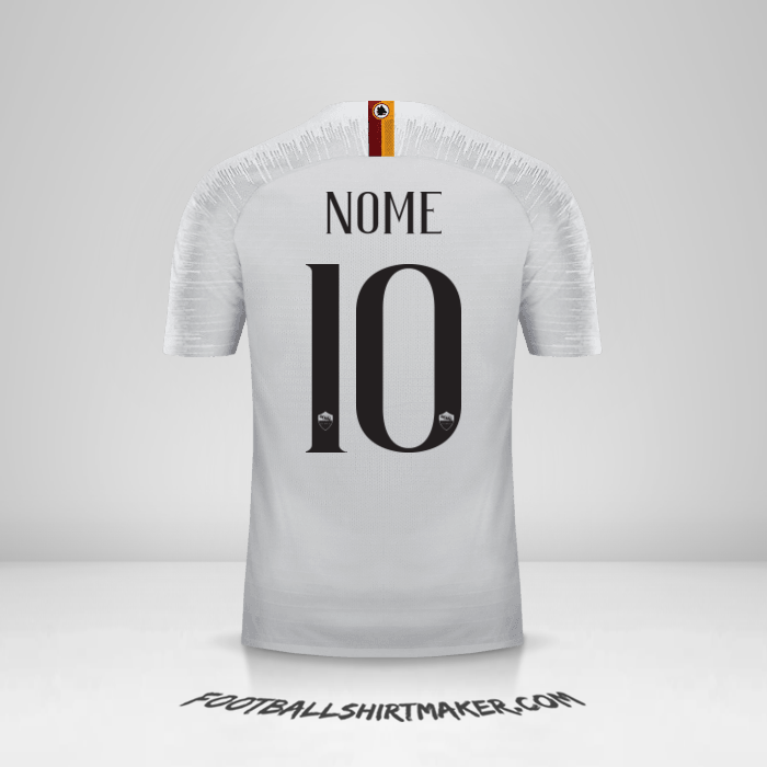 Maglia AS Roma 2018/19 Seconda -  nome - 10