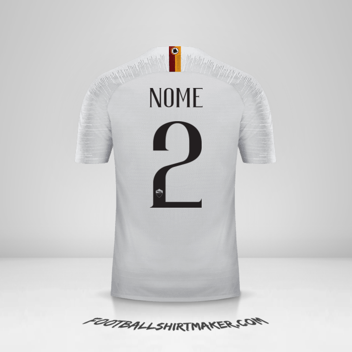 Maglia AS Roma 2018/19 Seconda -  nome - 2