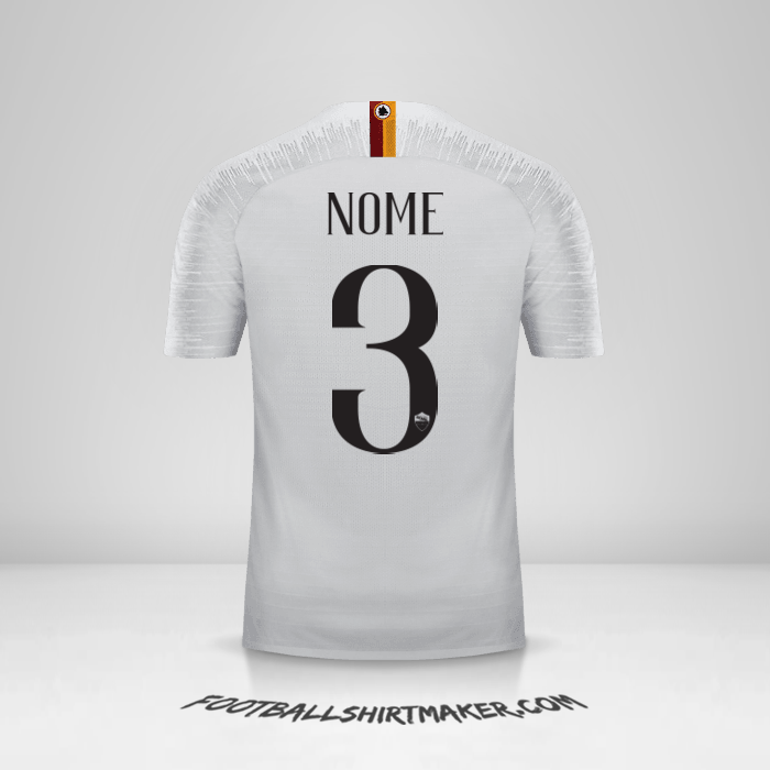Maglia AS Roma 2018/19 Seconda -  nome - 3