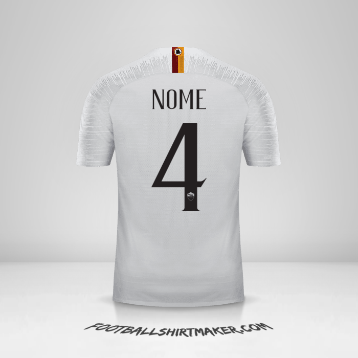 Maglia AS Roma 2018/19 Seconda -  nome - 4