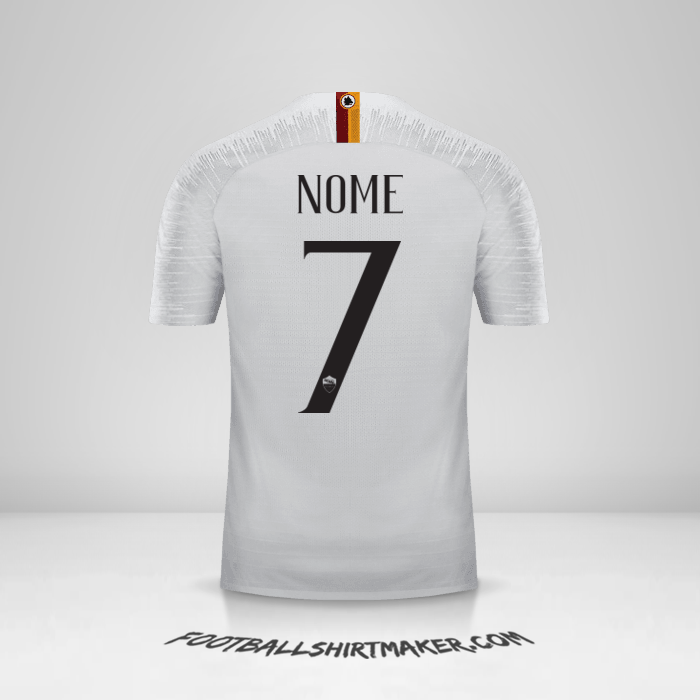 Camisola AS Roma 2018/19 Alternativa -  nome - 7