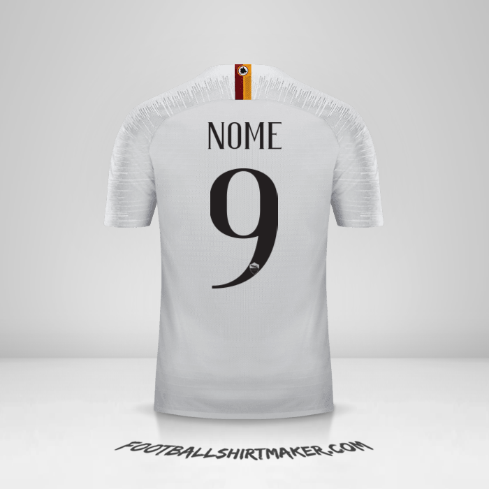 Maglia AS Roma 2018/19 Seconda -  nome - 9