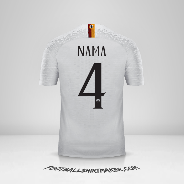 Jersey AS Roma 2018/19 Alternatif -  nama - 4