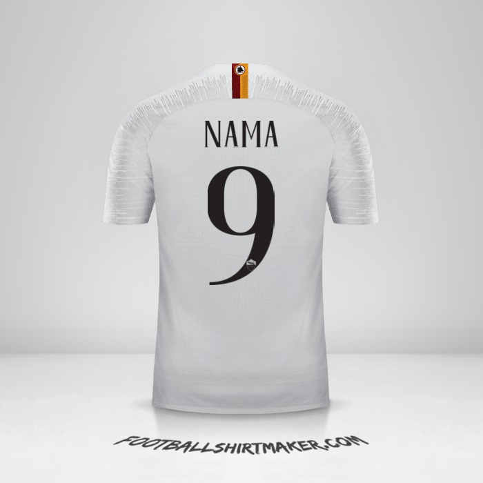Jersey AS Roma 2018/19 Alternatif -  nama - 9