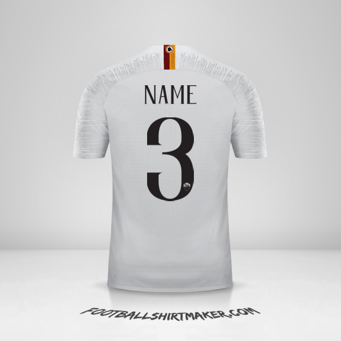 Trikot AS Roma 2018/19 Auswärts -  name - 3