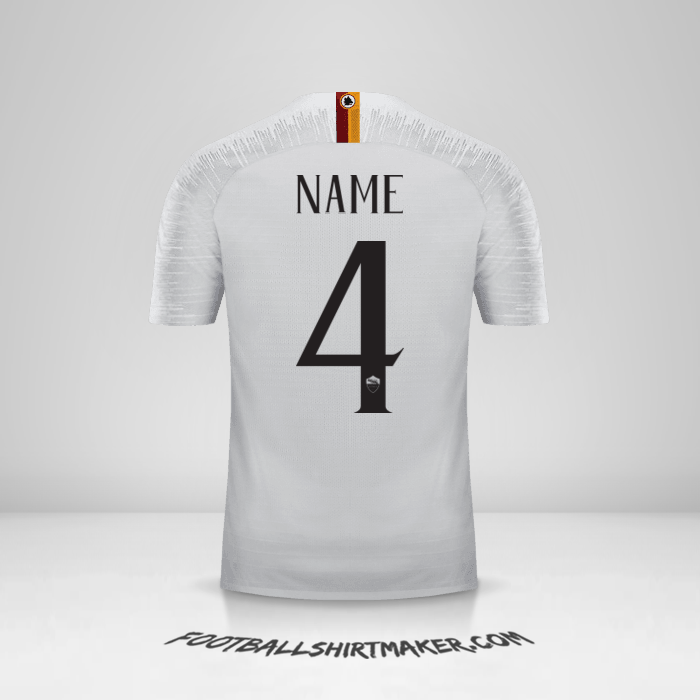Trikot AS Roma 2018/19 Auswärts -  name - 4
