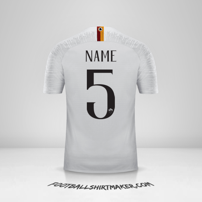 Trikot AS Roma 2018/19 Auswärts -  name - 5