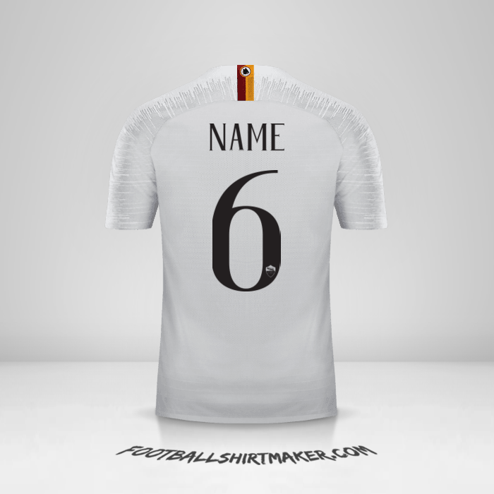 Jersey AS Roma 2018/19 Away -  name - 6