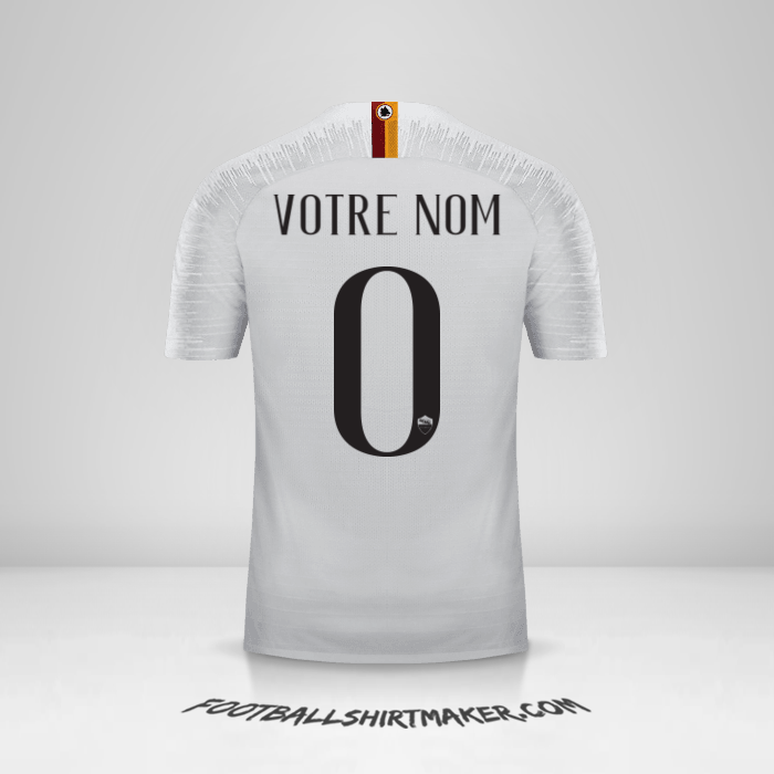 Maillot AS Roma 2018/19 II -  votre nom - 0