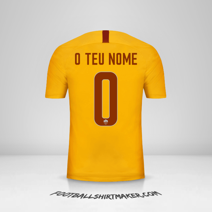 Camisola AS Roma 2018/19 III -  o teu nome - 0