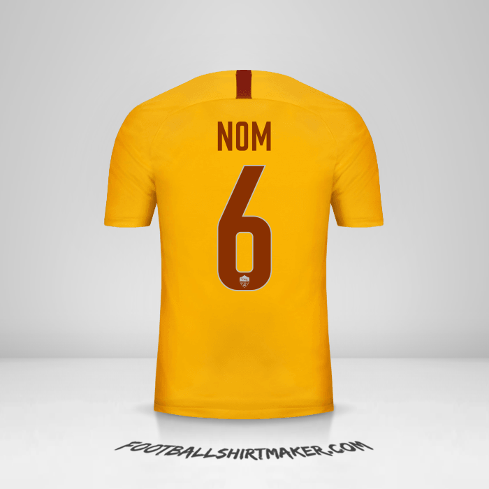 Maillot AS Roma 2018/19 Troisième -  nom - 6