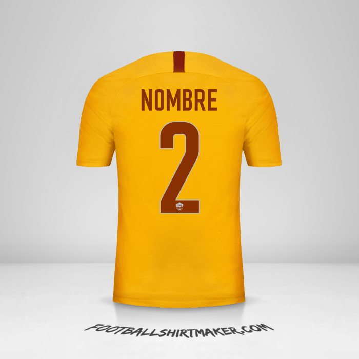 Jersey AS Roma 2018/19 Tercera -  nombre - 2