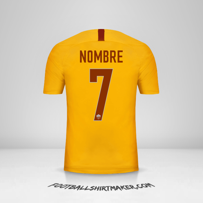 Jersey AS Roma 2018/19 Tercera -  nombre - 7
