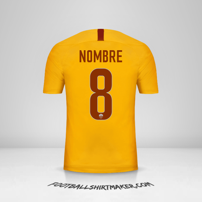 Camiseta AS Roma 2018/19 Tercera -  nombre - 8