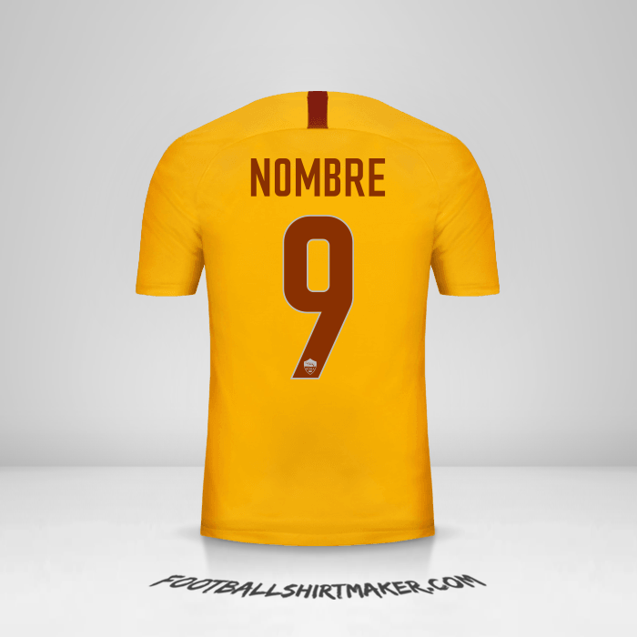 Jersey AS Roma 2018/19 Tercera -  nombre - 9
