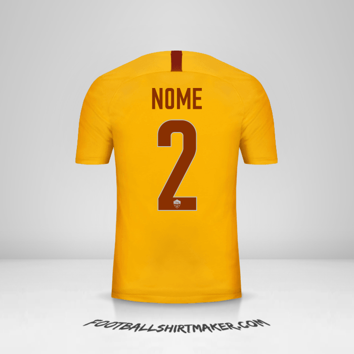 Maglia AS Roma 2018/19 Terza -  nome - 2