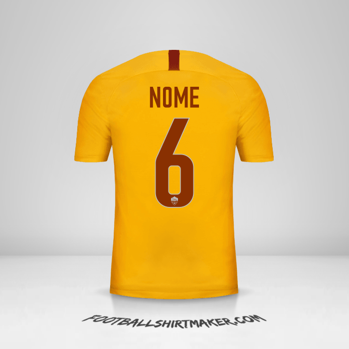 Camisola AS Roma 2018/19 Terceira -  nome - 6