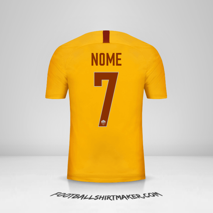 Camisola AS Roma 2018/19 Terceira -  nome - 7