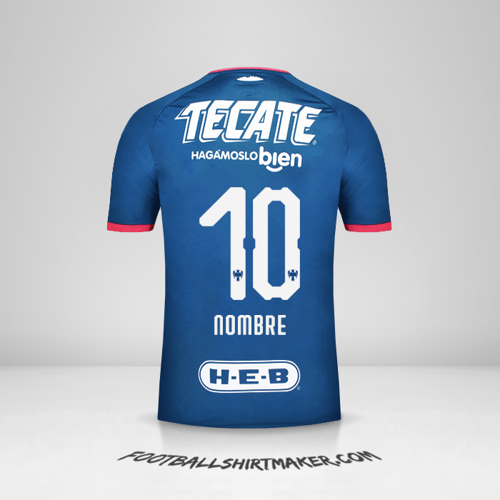 Camiseta Monterrey 2018/19 Visita -  nombre - 10