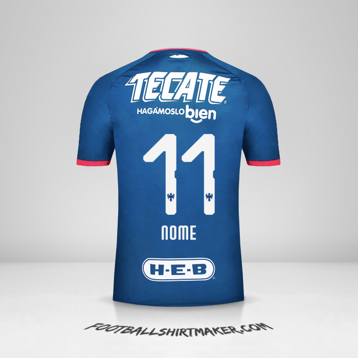 Maglia Monterrey 2018/19 Seconda -  nome - 11