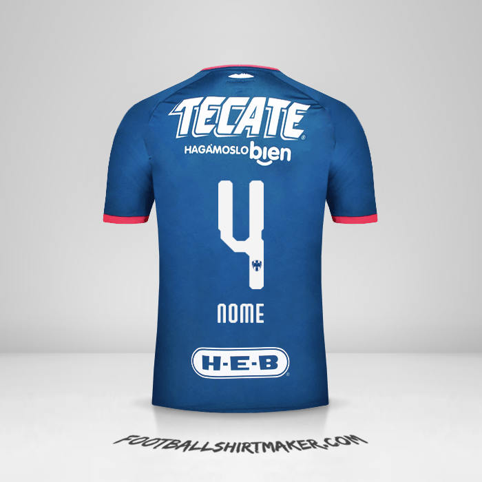 Maglia Monterrey 2018/19 Seconda -  nome - 4