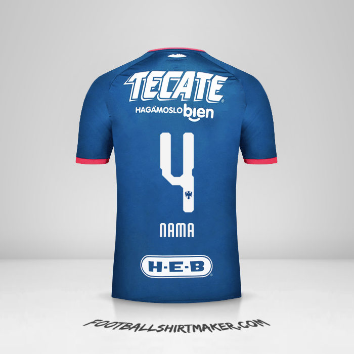 Jersey Monterrey 2018/19 Alternatif -  nama - 4