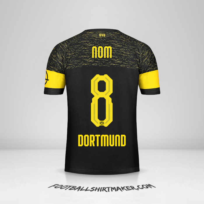 Maillot Borussia Dortmund 2018/19 Extérieur -  nom - 8