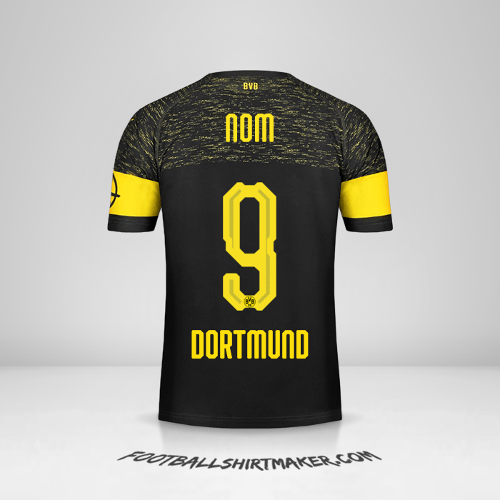 Maillot Borussia Dortmund 2018/19 Extérieur -  nom - 9