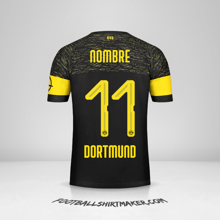 Jersey Borussia Dortmund 2018/19 Visita -  nombre - 11