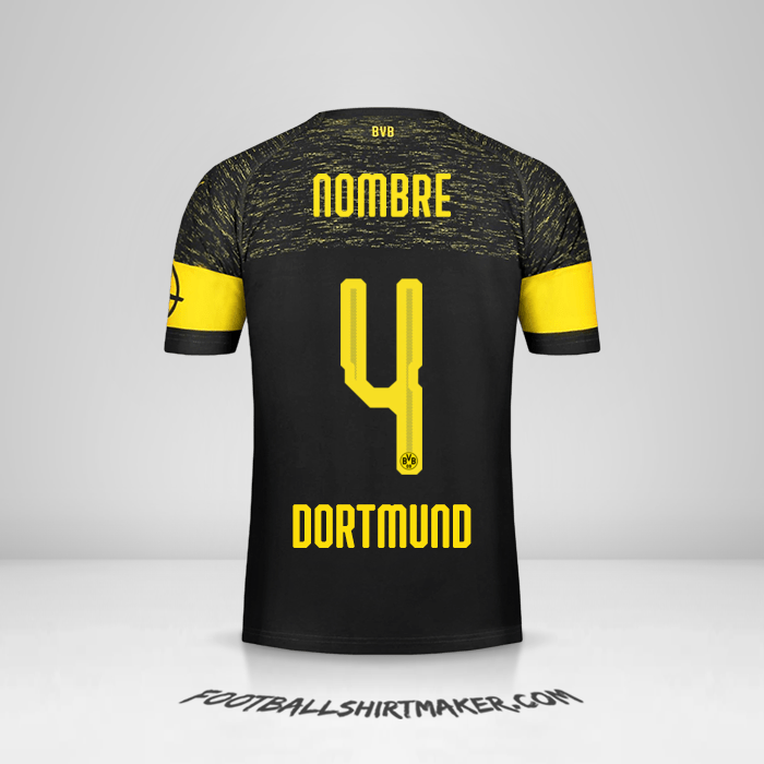 Camiseta Borussia Dortmund 2018/19 Visita -  nombre - 4
