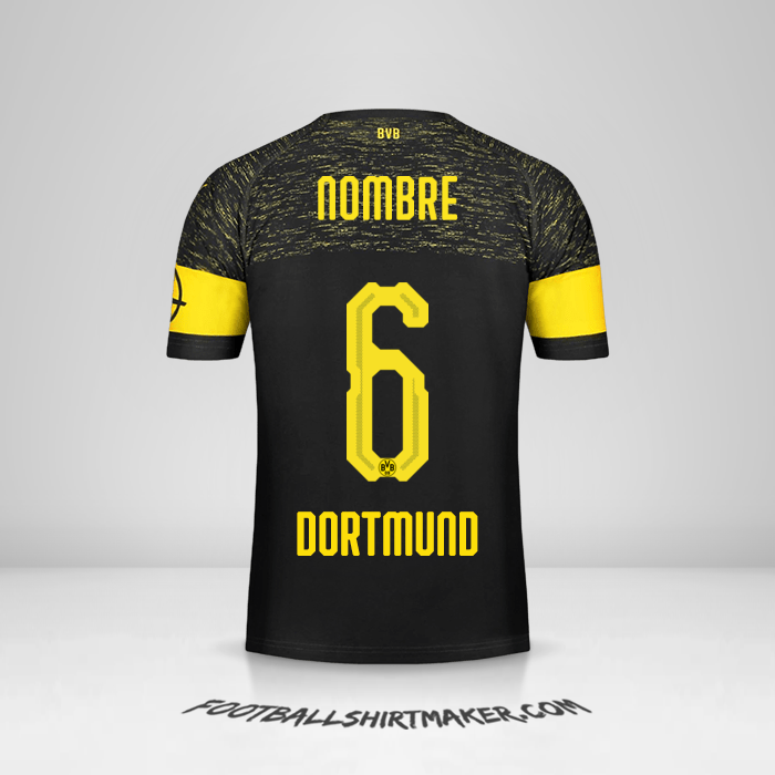 Camiseta Borussia Dortmund 2018/19 Visita -  nombre - 6