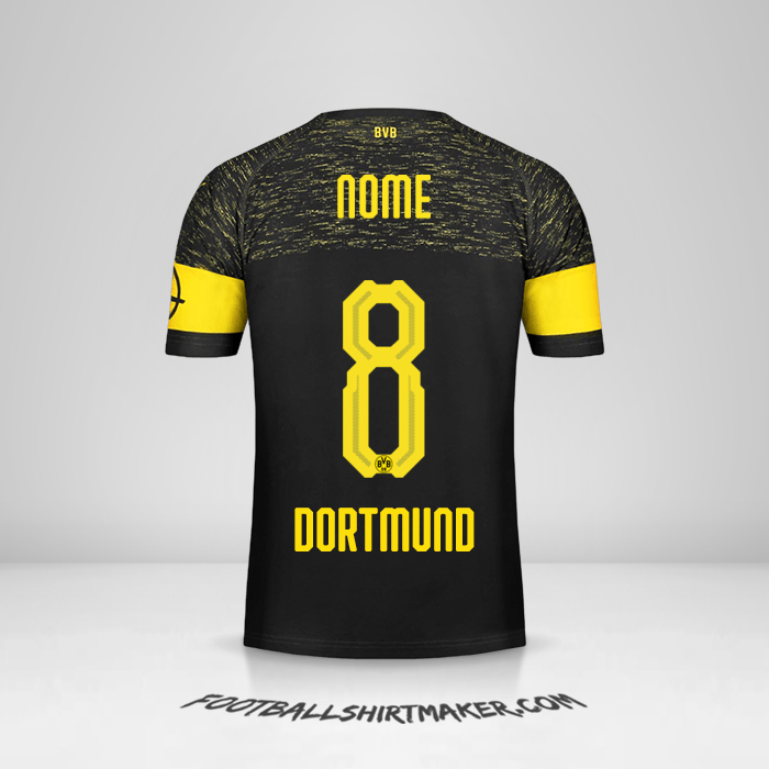 Maglia Borussia Dortmund 2018/19 Seconda -  nome - 8
