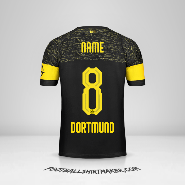Trikot Borussia Dortmund 2018/19 Auswärts -  name - 8
