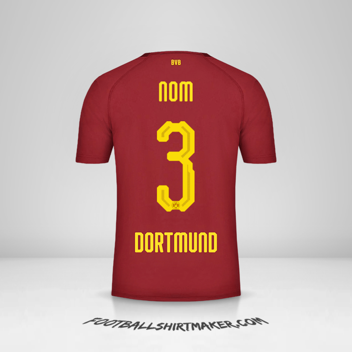 Maillot Borussia Dortmund 2018/19 Troisième -  nom - 3