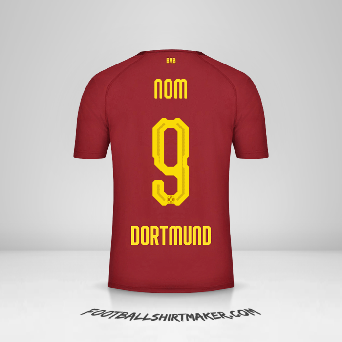 Maillot Borussia Dortmund 2018/19 Troisième -  nom - 9