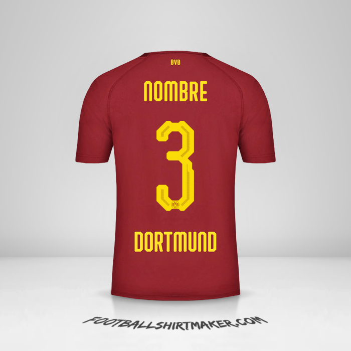Jersey Borussia Dortmund 2018/19 Tercera -  nombre - 3