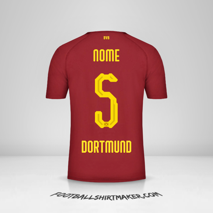 Camisola Borussia Dortmund 2018/19 Terceira -  nome - 5