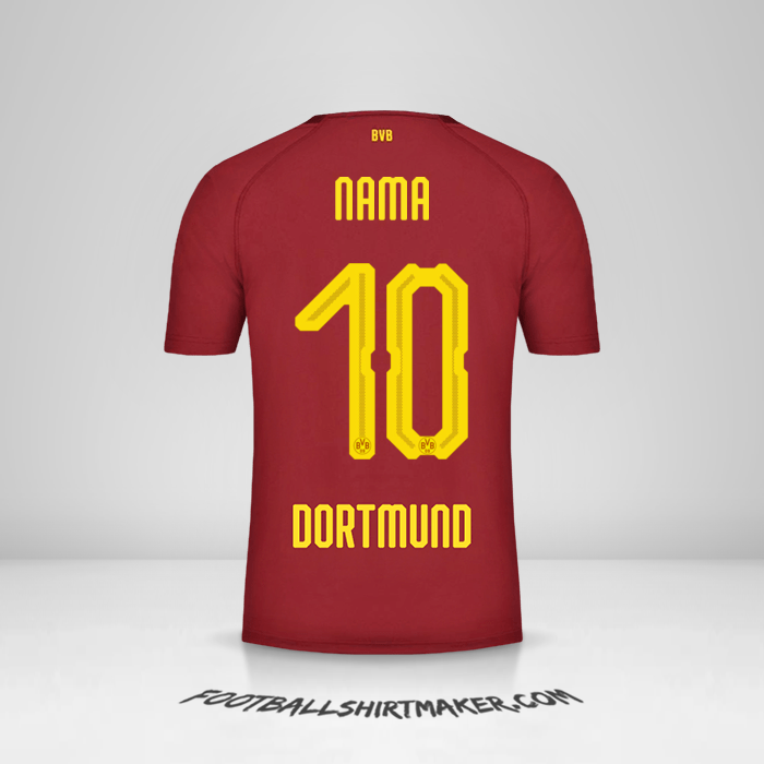 Jersey Borussia Dortmund 2018/19 Ketiga -  nama - 10