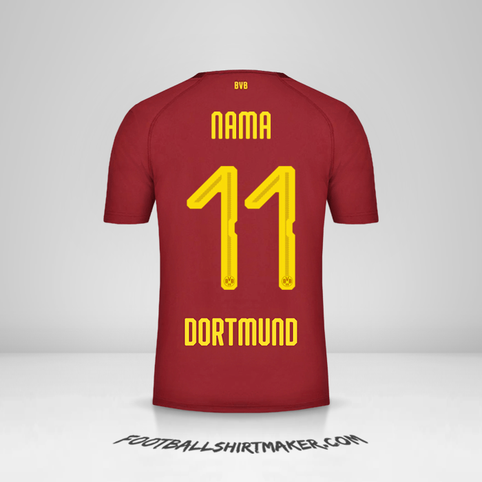 Jersey Borussia Dortmund 2018/19 Ketiga -  nama - 11