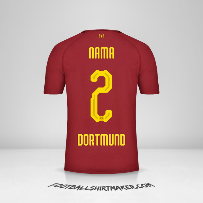 Jersey Borussia Dortmund 2018/19 Ketiga -  nama - 2