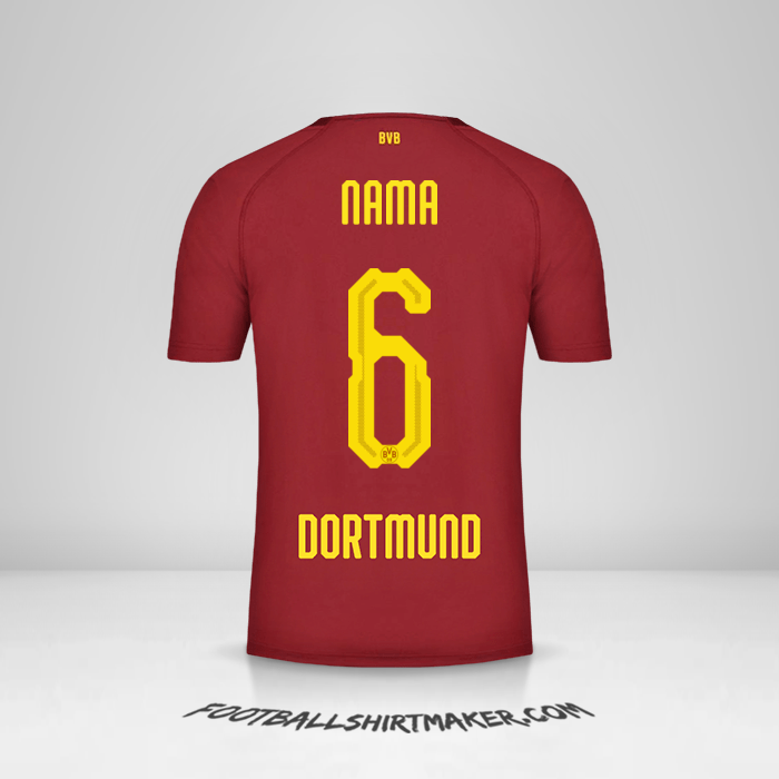 Jersey Borussia Dortmund 2018/19 Ketiga -  nama - 6