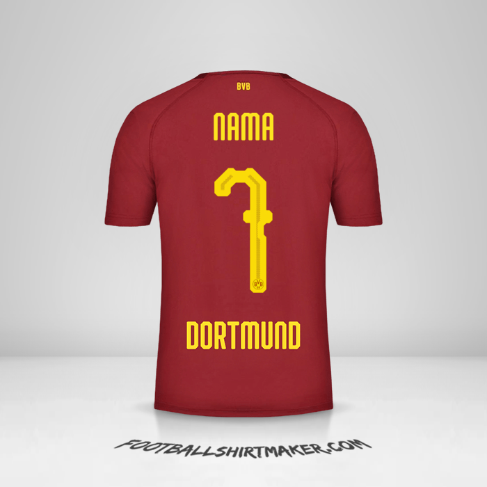 Jersey Borussia Dortmund 2018/19 Ketiga -  nama - 7