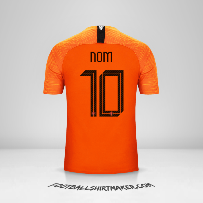 Maillot Pays-Bas 2018/19 -  nom - 10