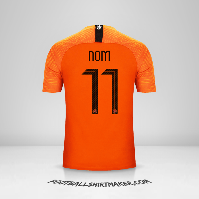 Maillot Pays-Bas 2018/19 -  nom - 11