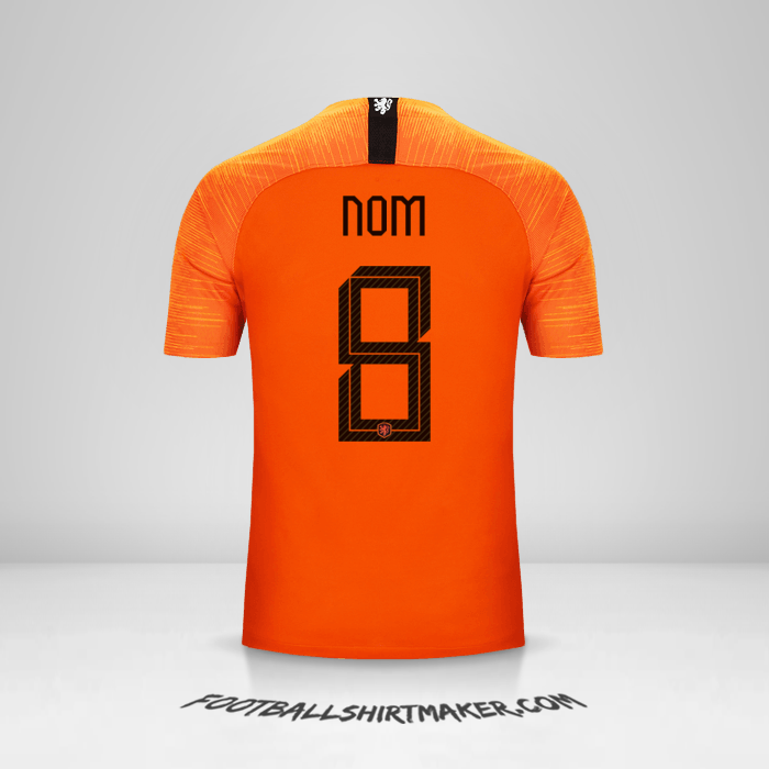 Maillot Pays-Bas 2018/19 -  nom - 8
