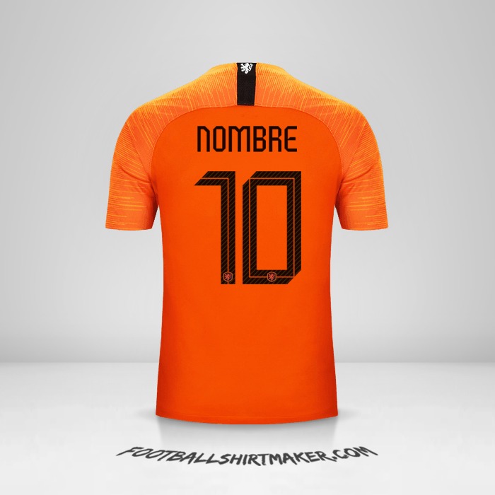 Jersey Paises Bajos 2018/19 -  nombre - 10